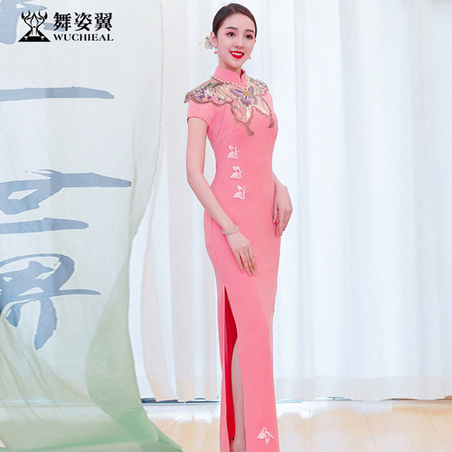 舞姿翼国风旗袍仙女款形体