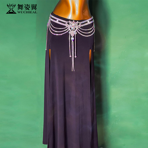 舞姿翼水钻肚皮舞腰链异域配饰表演服装配饰