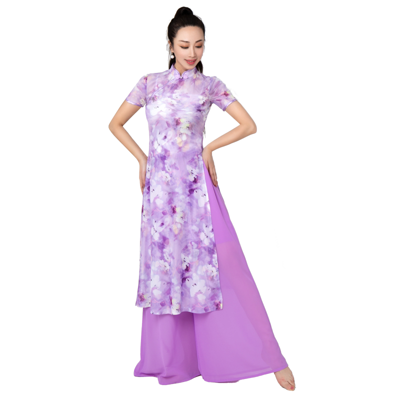 舞姿翼禅服连衣裙古典舞形体套装