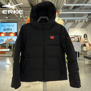 鸿星尔克女款运动羽绒服户外防风2025冬新款12225401314保暖休闲