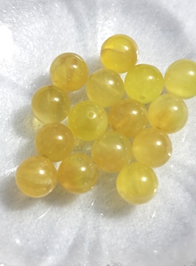 澳大利亚天然水晶金葡萄石9.5mm圆珠手工DIY散珠配件单珠