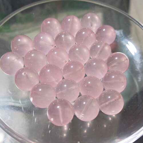 禧芙蓉XFORO粉水晶冰透糯马粉9mm-22mm圆珠手工DIY串珠配件