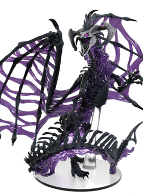 跑团模型 DND Icons of the Realms: Black Dracolich