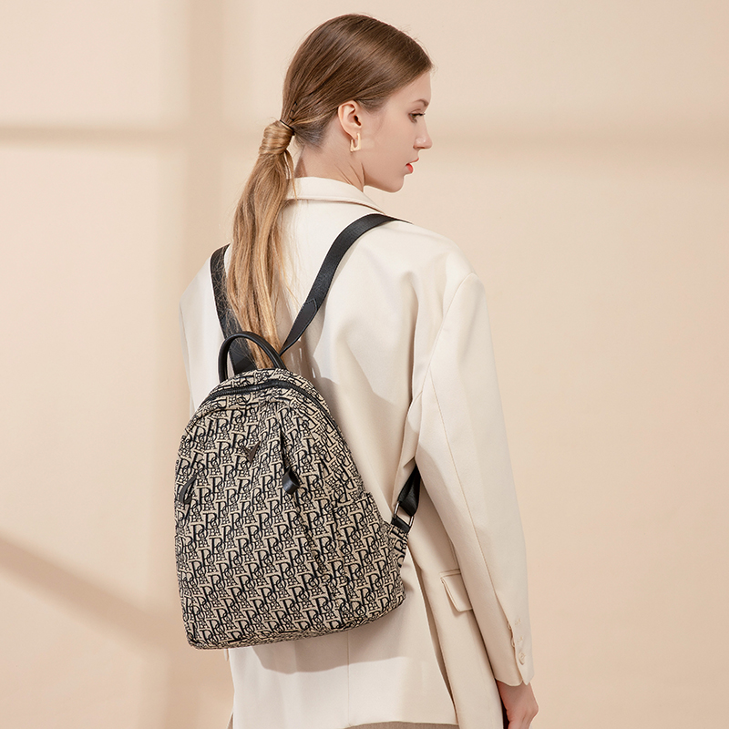 新款双肩包老花Poaba牛津布背包