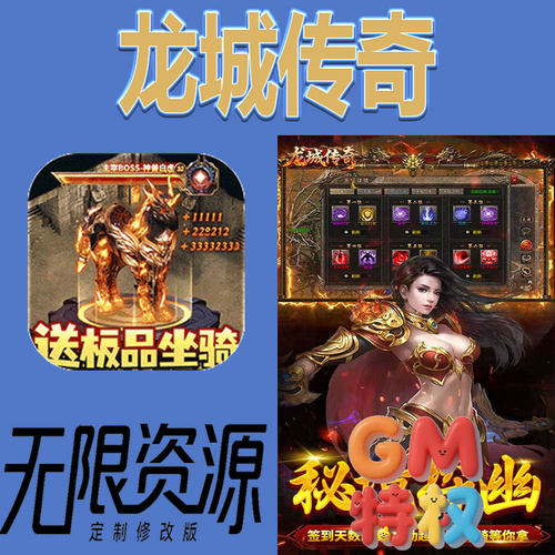龙城传奇后台gm无限免充满级vip礼包兑换码初始号非单机手游