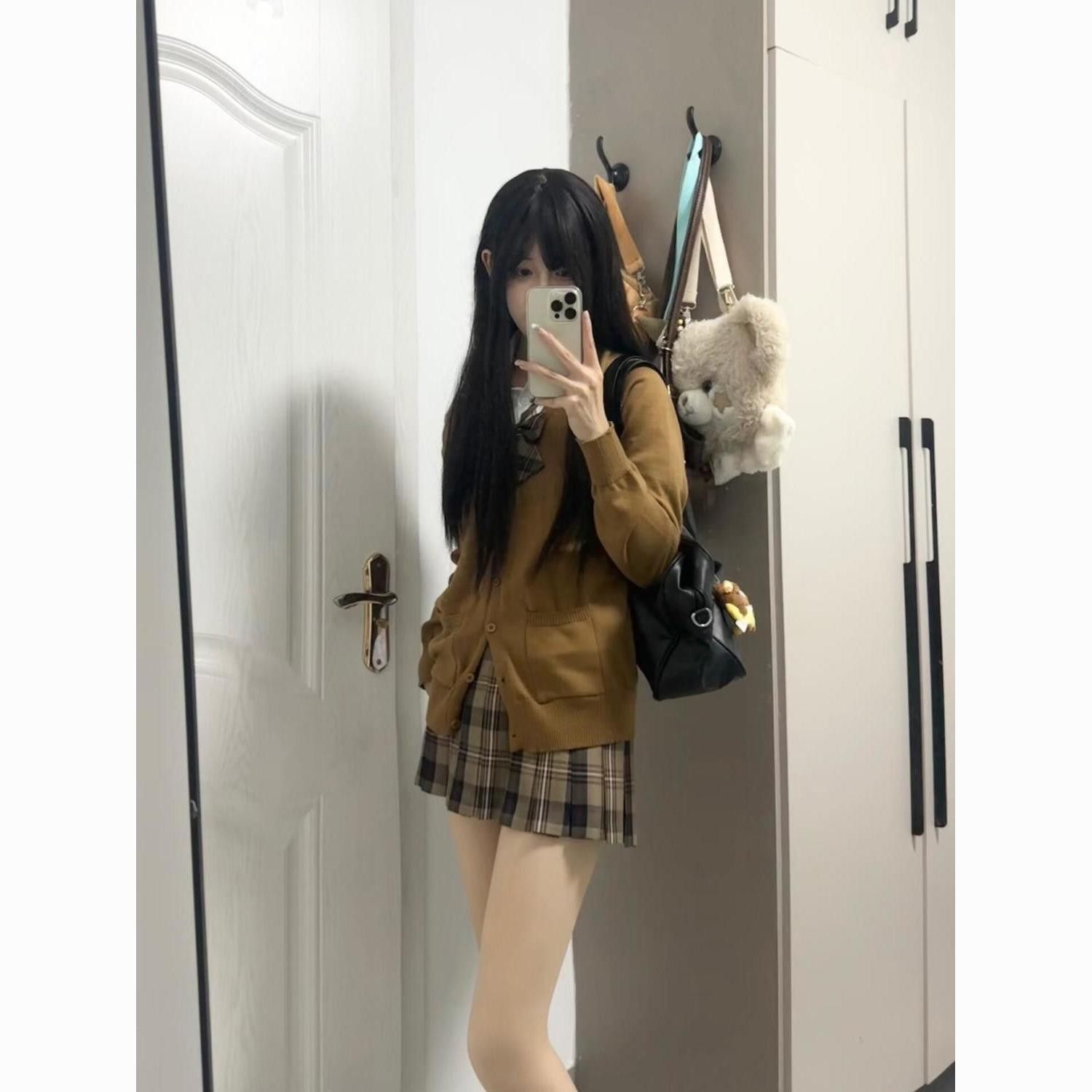 秋冬原创JK格裙毛衣制服开衫长袖正版学院套装日系jk软妹