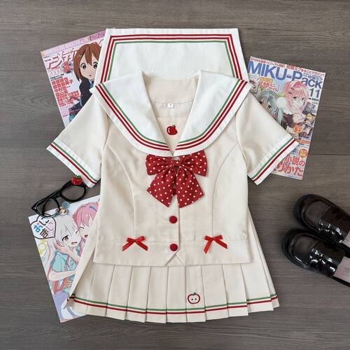 【甜果派】祈冬JK原创正统水手服套装短袖收腰日系可爱jk制服春夏