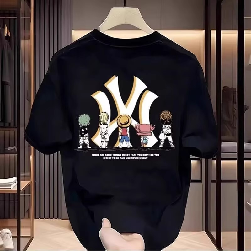 250g双纱精梳纯棉短袖T恤男美式