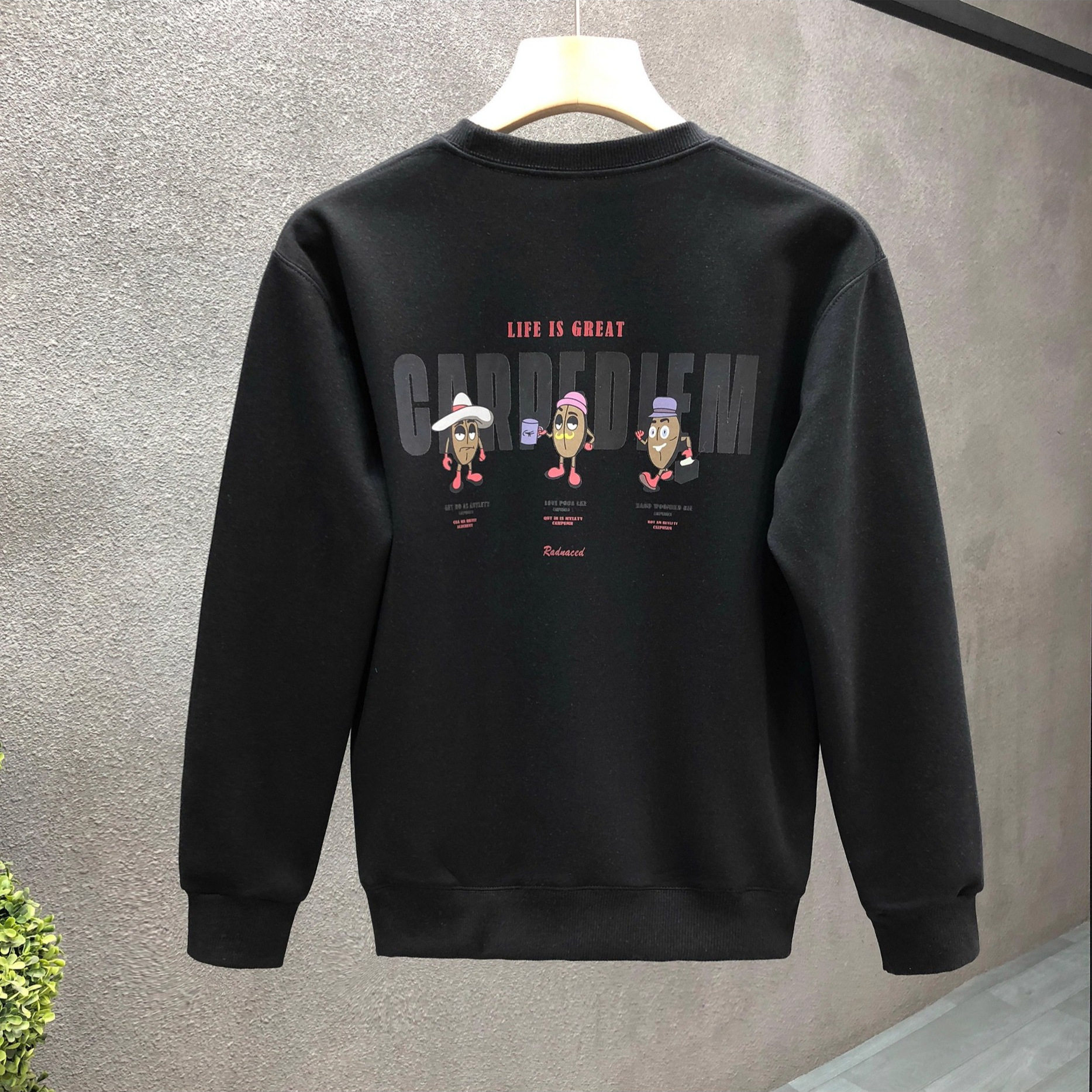 卡通印花加绒卫衣男12