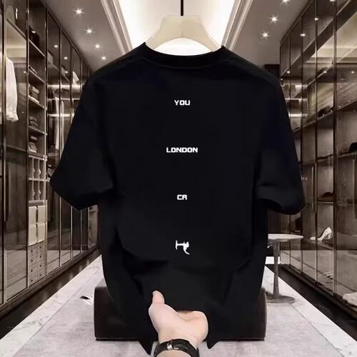 2025新款重磅潮牌情侣印花男士短袖T恤夏季爆款潮流休闲圆领体恤