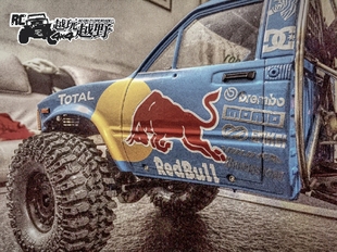 定制RC攀爬模型车TOYOTA TF2山猪喷漆 红|牛拉花车贴贴纸