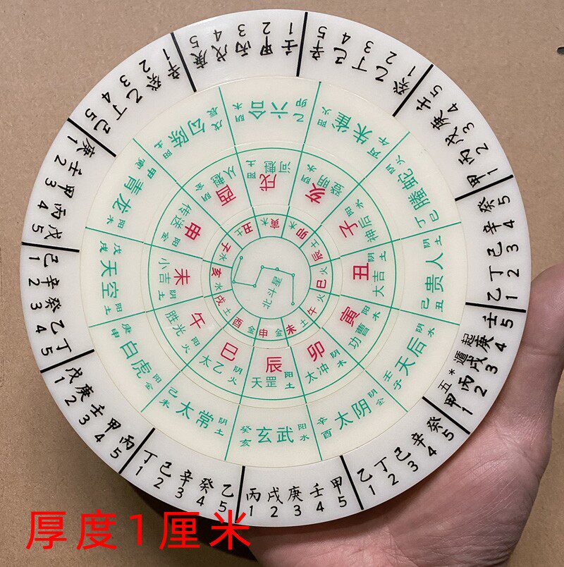 4层易经活解大六壬转盘 16公分三式首大六壬天盘地盘起课四课