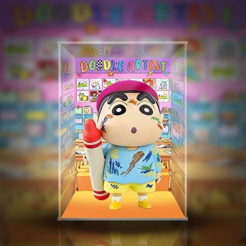 【移不动】TOPTOY 蜡笔小新Plus涂鸦画手 亚力克潮玩展示盒