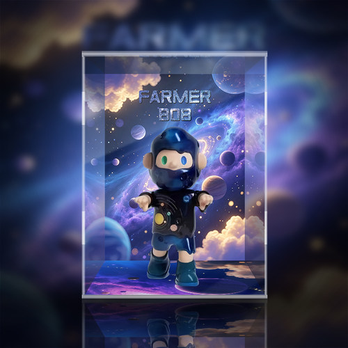 【移不动】 Farmer BOB 150%宇宙 亚力克高透潮玩展示盒