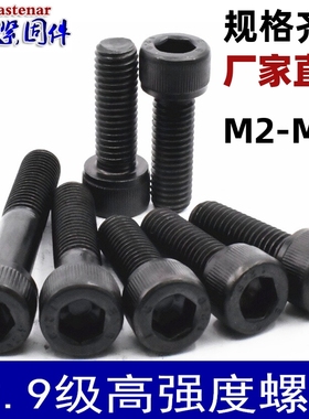 12.9级高强度内六角螺丝螺钉M3M4M5M6M8M10M12M14M16M20M24M30M36