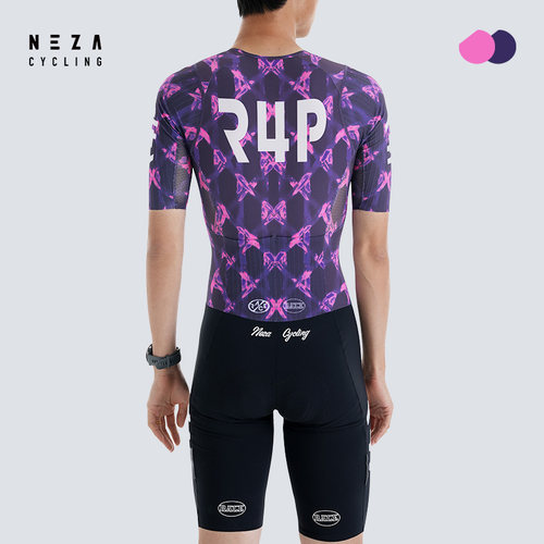 NEZA「麈.棱境」男款连体骑行服竞技气动一体式裤春夏公路自行车