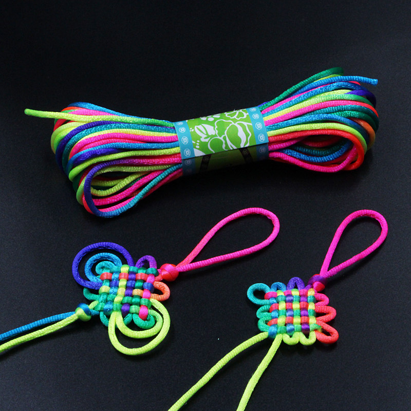 CHINESE KNOT 5 LINE BRAIDED ROPE WIRE RED ROPE PENDANT HANGING JADE WIRE 2.5MM THICK BRAIDED WIRE BRACELET NECKLACE ROPE