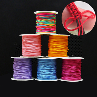 72号玉线加密绳编织绳挂坠项链绳串珠手链细线五彩编织线diy红绳