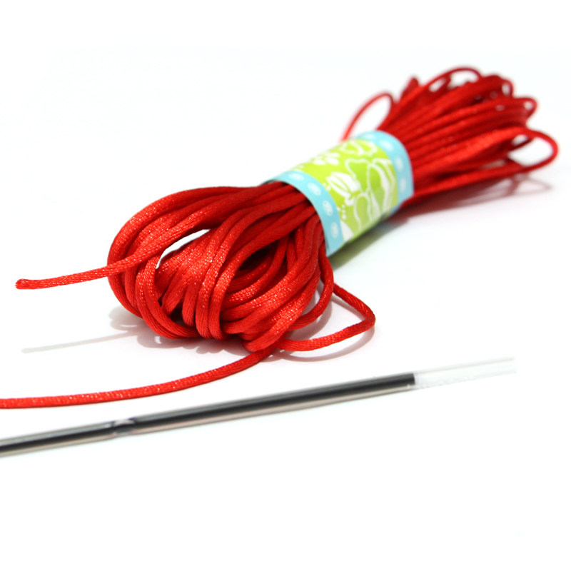 RED ROPE NYLON LINE 6 DIY WIRE ROPE CHINESE KNOT BRAIDED WIRE JADE NECKLACE BRACELET ROPE TRANSFER PENDANT ROPE