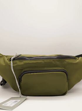 帅到没朋友！出英国军绿色腰包胸包时尚机能休闲包户外运动手机包