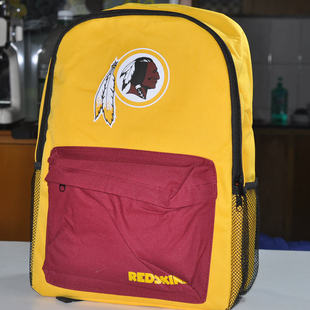 老美NFL橄榄球联盟华盛顿红人队纪念双肩背包 男女欧美时尚休闲包