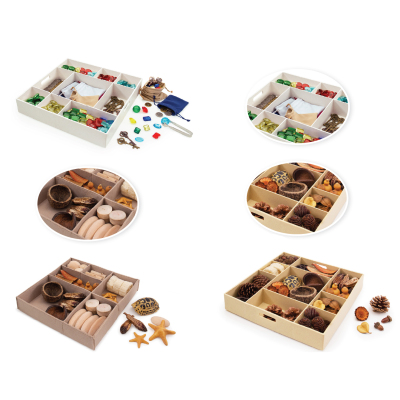 Guidecraft 幼童STEM松散材料自然形状游戏套装永恒的宝藏手工DIY