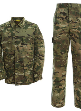 ACU版型CP全地形迷彩套装 作战单裤战术裤格子布工装长裤外贸尾货