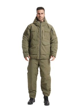 TAD户外战术运动冲锋棉服套装 防风防水软壳保暖连帽棉冲锋衣