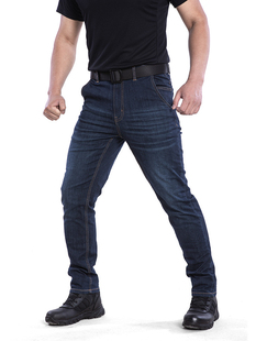 执政官军迷牛仔裤宽松直筒工装裤弹力休闲城市户外作训战术长裤