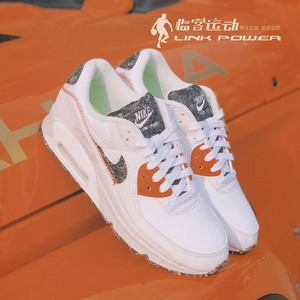 耐克Nike AIR MAX 90春季新款毛呢外缝线男气垫跑步鞋DD0383-100