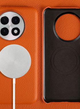 适用一加ace5手机壳新款ace5pro真皮保护套一加15高级感荔枝纹皮质1+13T男女纯色简约12R半包磁吸11牛皮套2/3