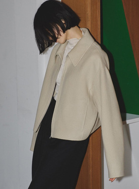 Todayful 手缝90%羊毛双面呢 细腻顺滑 简洁直拉 偏短身 呢子外套