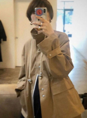 Todayful 日本料69/31棉混强力防水 宽松 布帛里衬 经典夹克/风衣