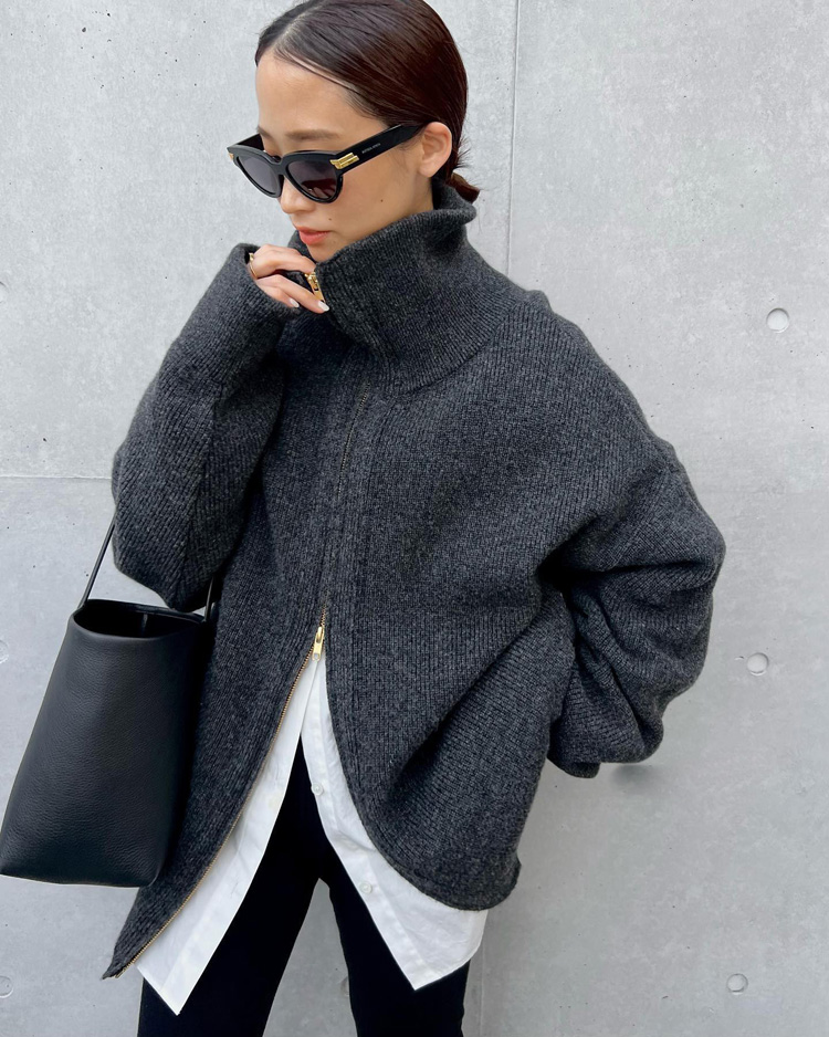 宽松范儿羊毛真丝羊绒混纺