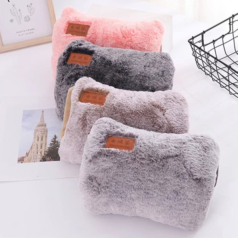 新款防爆充电热水袋双插手暖手宝学生电暖宝卡通可拆洗暖水袋