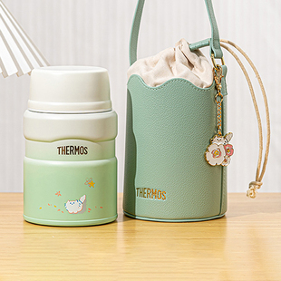 膳魔师焖烧杯宝宝辅食保温杯饭盒316L不锈钢焖烧壶便携饭桶带勺子