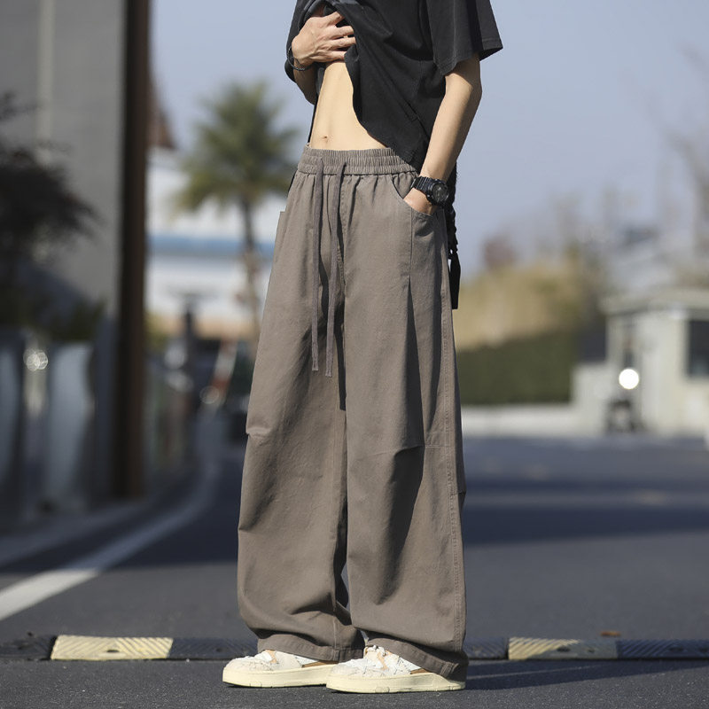 春夏季新款美式褶皱工装裤男宽松直筒阔腿休闲裤830特P50，男装工装外套，电商B203-1