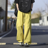 春夏季新款高街多口袋伞兵休闲裤男生潮流宽松工装裤2816特P47，男装工装外套，电商B203-1