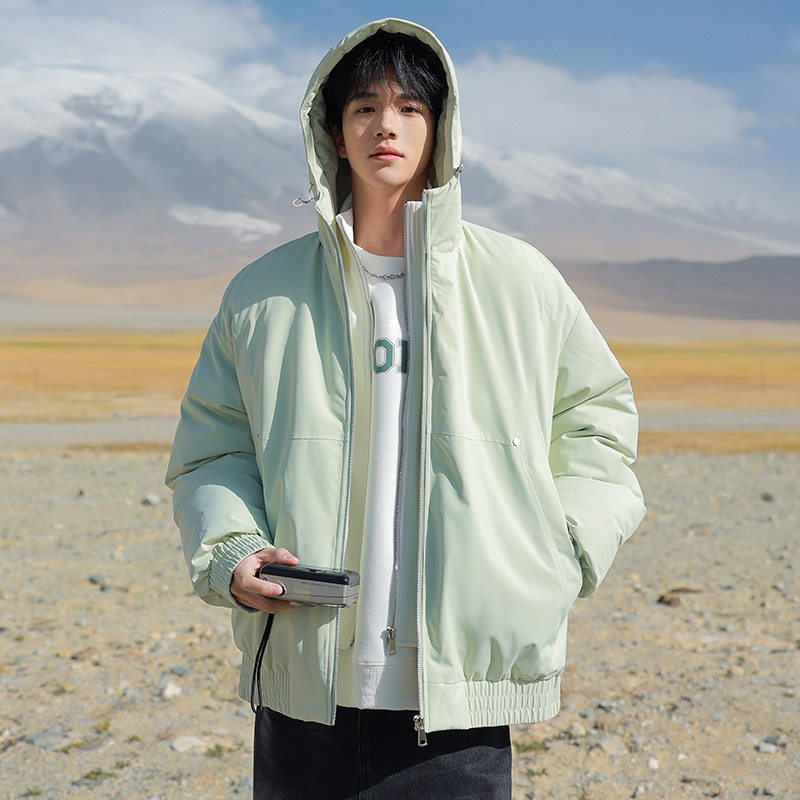 冬季新款美式户外假两件连帽棉衣男潮流宽松保暖外套9022P108，男装棉衣，电商B203-1