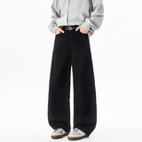 秋季新款美式复古褶皱工装休闲裤男潮流宽松直筒阔腿裤KZ44特P50，男装工装外套，电商B203-1