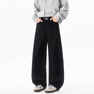 秋季新款美式复古褶皱工装休闲裤男潮流宽松直筒阔腿裤KZ44 特P50,男装工装外套,电商B203-1