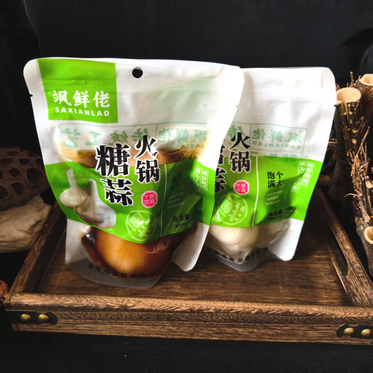 飒鲜佬 火锅糖蒜300g 糖醋酸甜下饭菜 泡菜大蒜头腊八腌制小菜