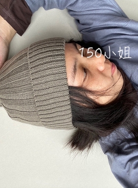 全羊毛针织帽子 极少带标 有弹性150原单好货黑色 驼色 浅灰色