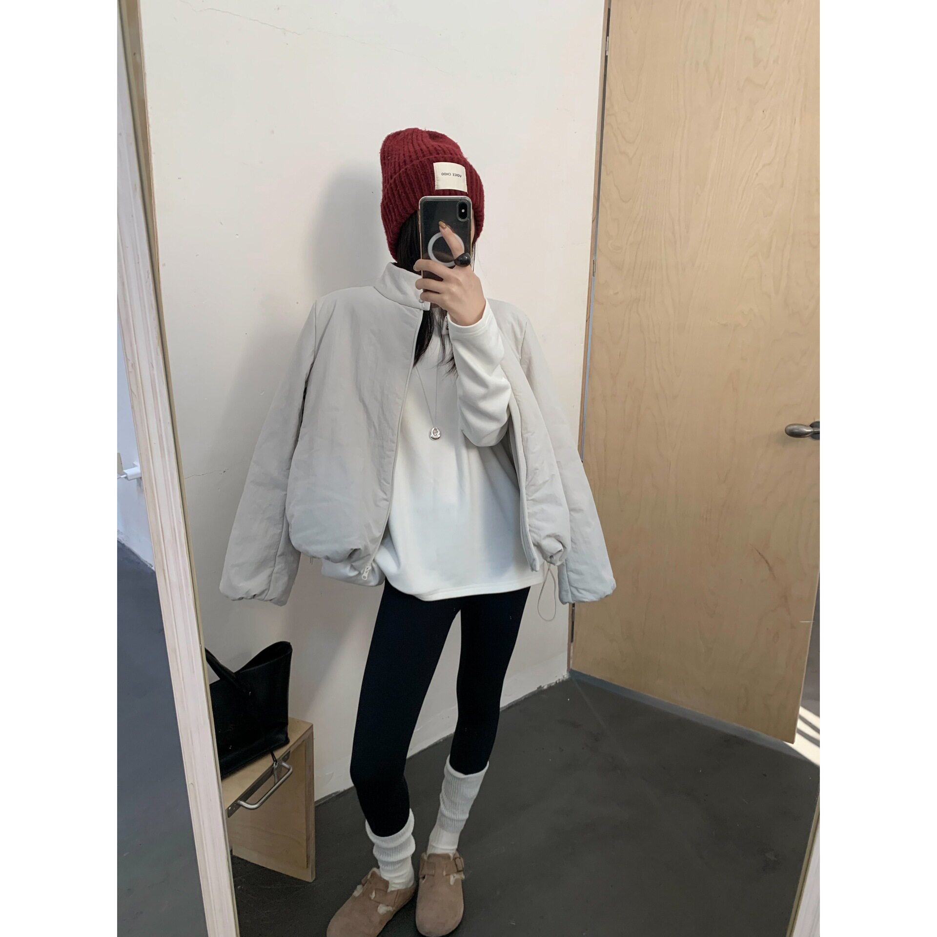 GAGD 3M新雪丽超轻小泡芙棉服女2026新款简约保暖立领棉衣外套
