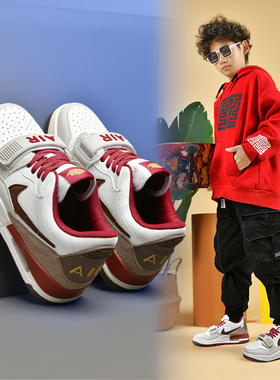 莆鞋田马年限定312正品低帮篮球鞋3I2男鞋大童男孩红色过年运动鞋