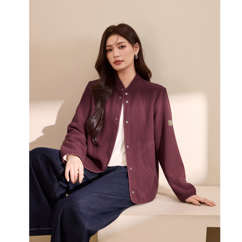 【时尚立领奥粒绒保暖百搭外套】纤莉秀大码女装胖mm2025冬装新款