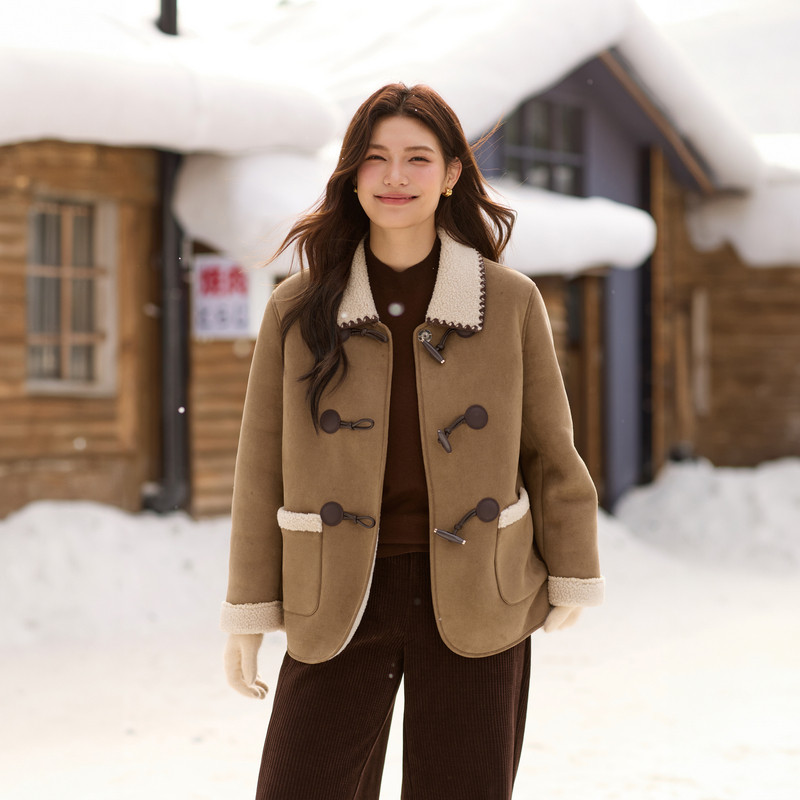 【奶酪包】圈圈绒加绒加厚百搭短外套纤莉秀大码女装胖mm冬装新款,女装/女士精品,常规大码外套,淘宝优惠券,粉丝福利购,淘宝优惠卷