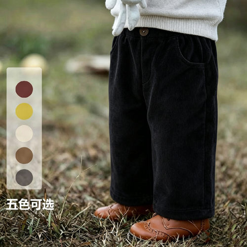简约百搭幼儿园宝宝灯芯绒裤子