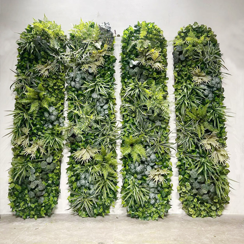 仿真植物墙绿植墙面草皮室内墙壁装饰绿色草坪塑料假花形象背景墙
