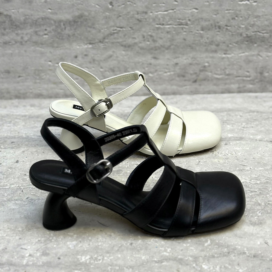 欧洲站女鞋2026春夏欧货新款真皮高跟镂空包头罗马凉鞋小个子女鞋